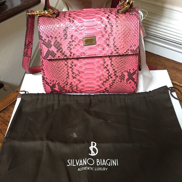 Silvano Biagini Pink Python Bag - Picture 14 of 14